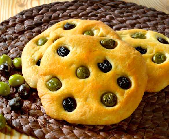 Focaccia aux olives