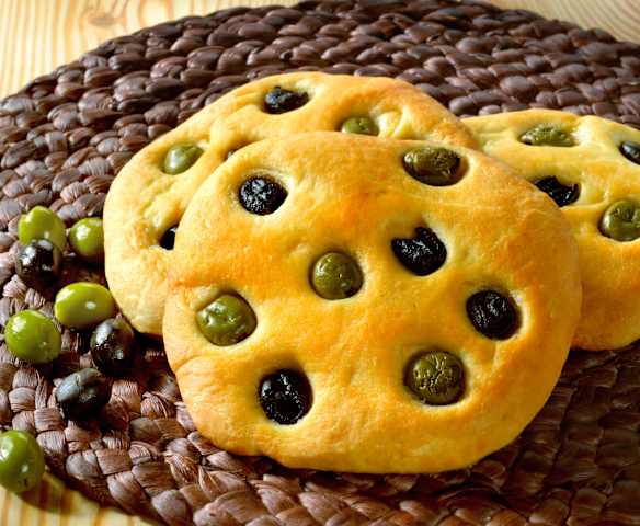 Focaccia aux olives