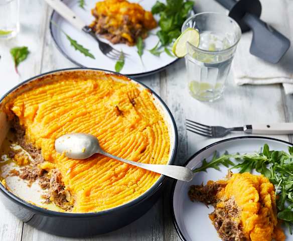 Parmentier de canard au potimarron et châtaignes