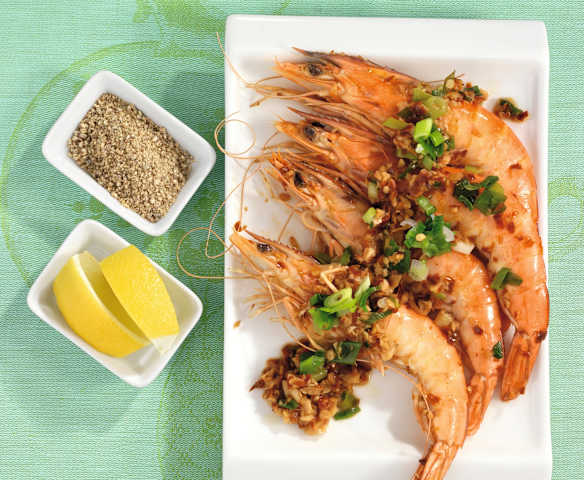 Knoblauch-Pfeffer-Garnelen