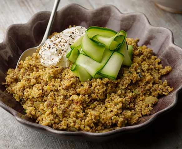 Ras el Hanout Beef with Couscous and Courgettes