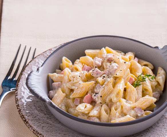 Pasta panna e prosciutto (senza lattosio)