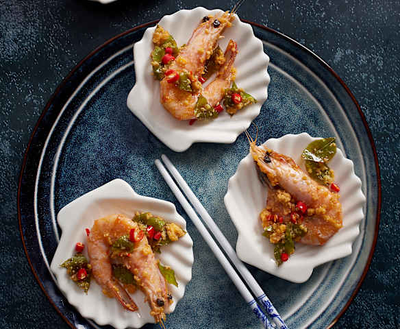 Golden Sand Prawns (Salted Egg Prawns)