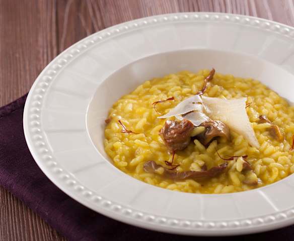 義式牛肝菌菇番紅花燉飯