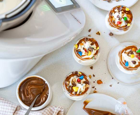 Crème glacée caramel et cacahuète Crème glacée caramel et cacahuète