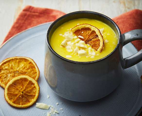 Cioccolata calda arancia e zafferano