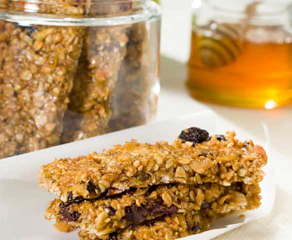 Barritas de muesli saciantes sin gluten