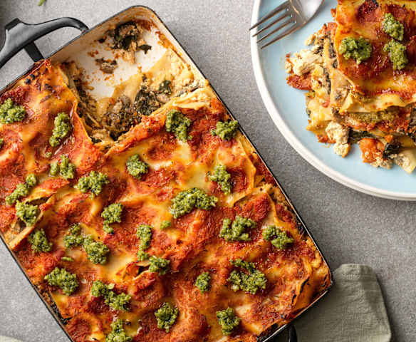 Vegan Mushroom and Spinach Lasagne Vegan Mushroom and Spinach Lasagne