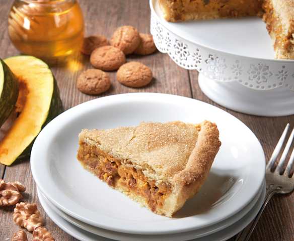 Crostata di zucca all'amaretto