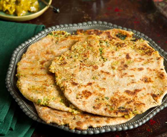 Focacce ripiene al cavolfiore (Parathas)