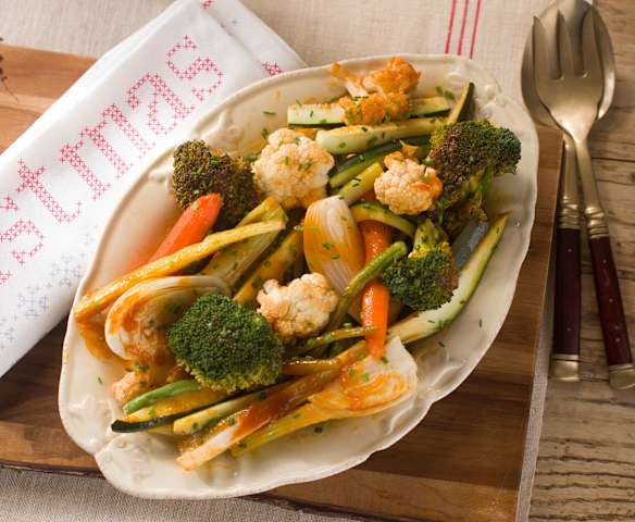 Verduras baby en escabeche de tomate