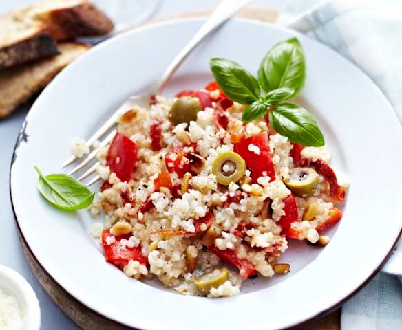 Graupen-Risotto mit Paprika