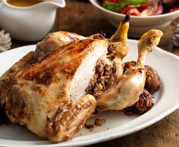 Poulet farci de Noël