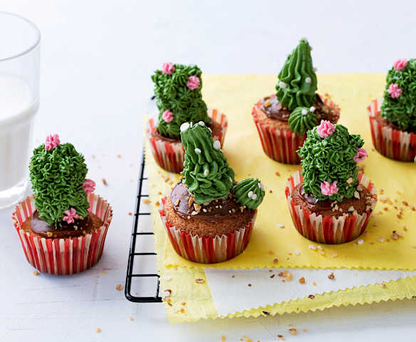 Cactus cupcakes