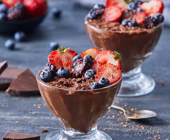 Mousse de chocolate vegano