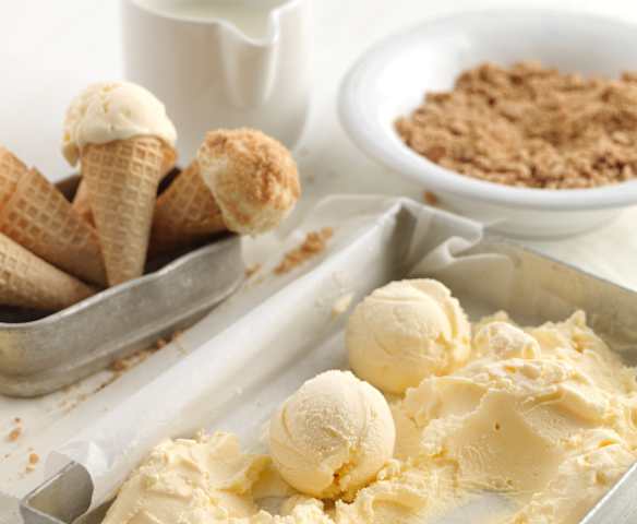 Gelado de apple crumble