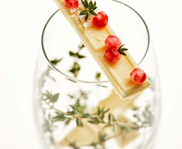 水晶汤圆配白巧克力