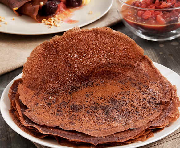 Crepes de cacau