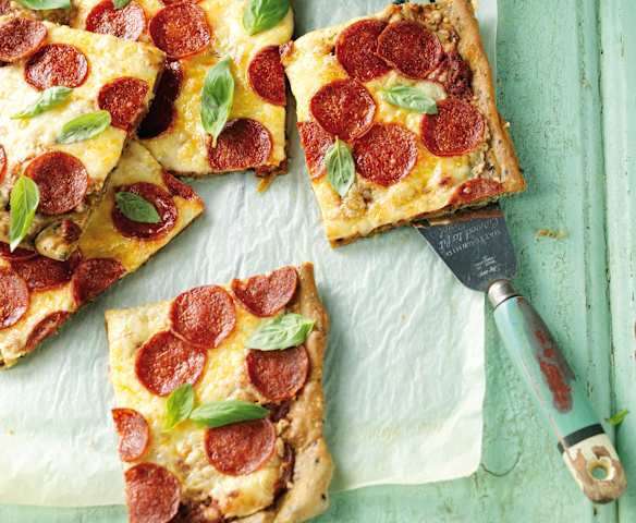 Piza rápida de peperoni