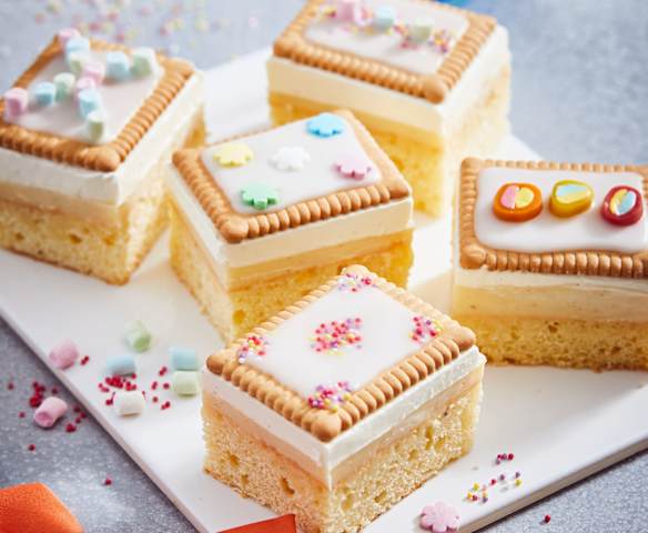 Butterkekskuchen mit Puddingfüllung Butterkekskuchen mit Puddingfüllung