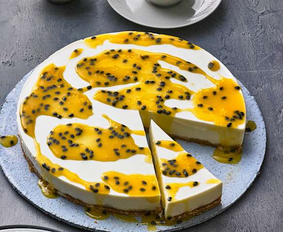 Frischkäsetorte mit Maracuja
