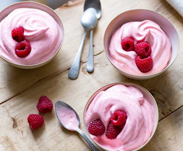 Mousse de fraises et framboises