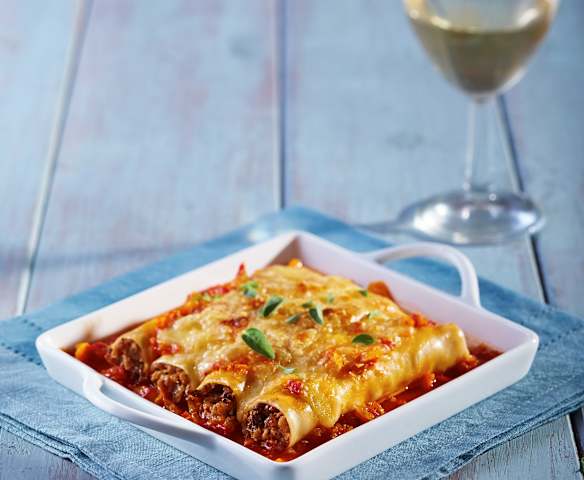 Canelones de pavo