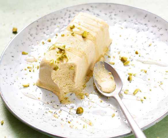 Glace indienne saveur pistache, rose et cardamome (Kulfi)