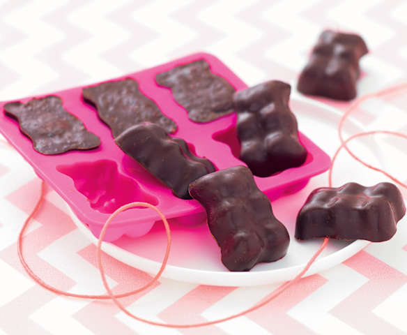Petits oursons guimauve-chocolat