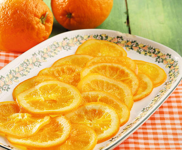 Naranjas confitadas Naranjas confitadas