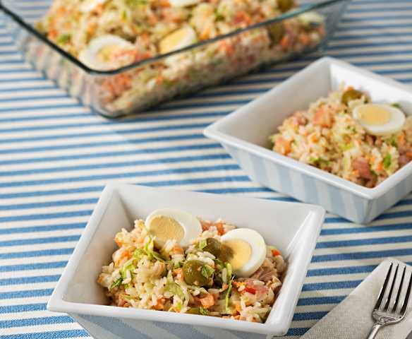 Ensalada de arroz con mayonesa