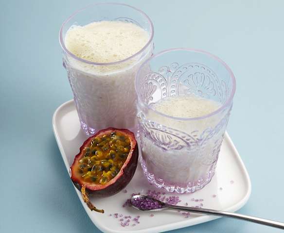 Smoothie lait de soja banane Passion