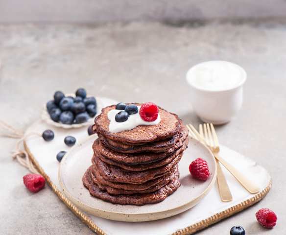 Czekoladowe placuszki proteinowe