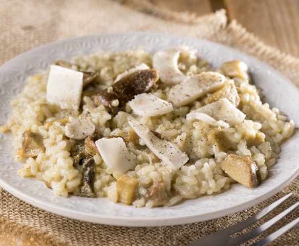 Risotto seitan e funghi