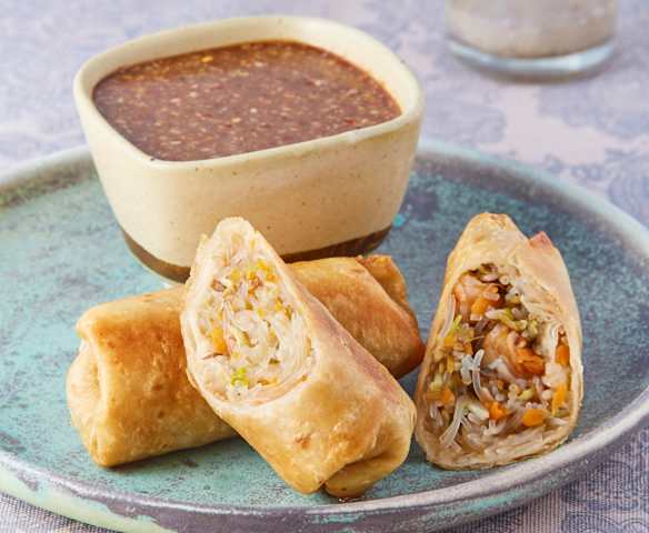 Rollitos primavera de camarón