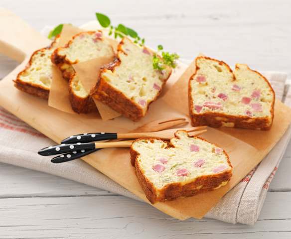 Cake tendre mozza jambon
