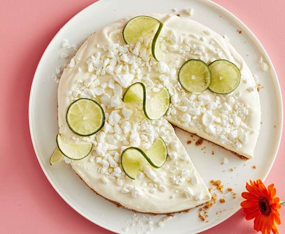 Limetten-Frischkäse-Torte