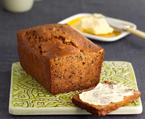 Gluten-Free Date, Apple and Walnut Tea Bread