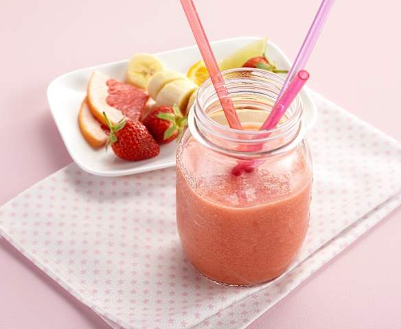 Jus banane fraise agrumes