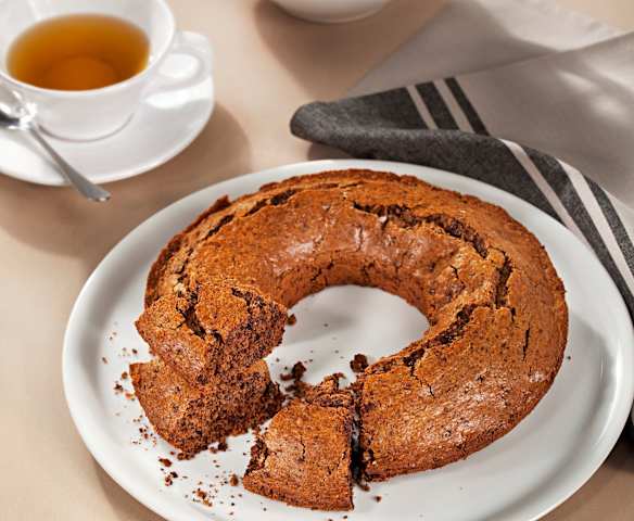 Bizcocho de galletas y chocolate