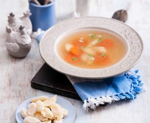 Kluski kładzione z kaszy manny