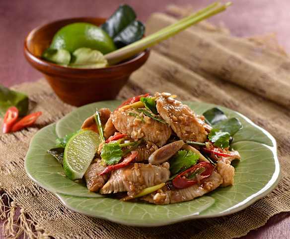 蝦醬香茅炒豬肉