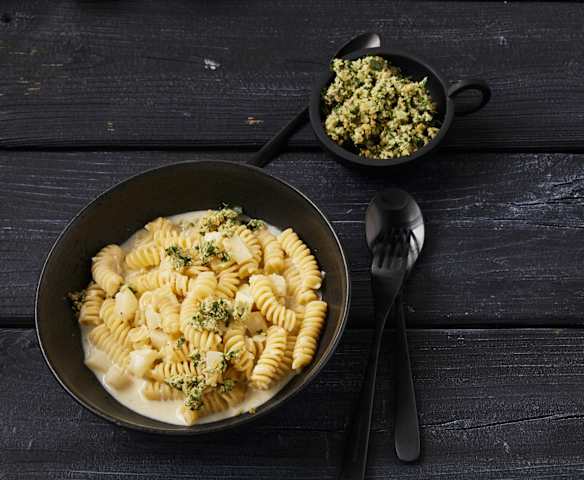 Pasta mit Gorgonzola und Birne