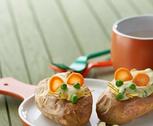 Souris en pommes de terre et robe des champs