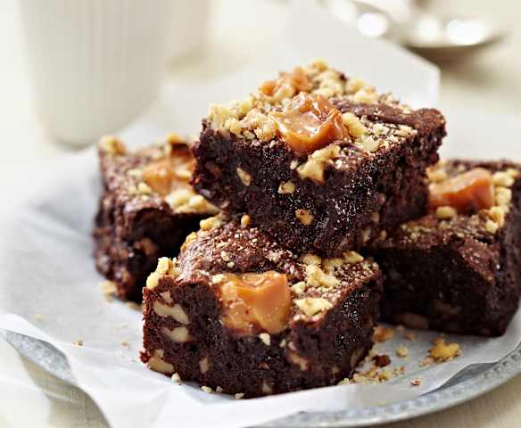 Karamell-Nuss-Brownies Karamell-Nuss-Brownies