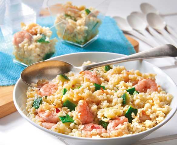 Bulgur ai gamberetti