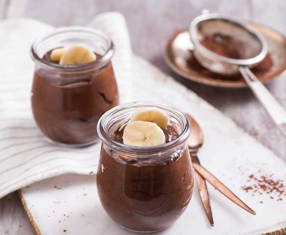 Veganská pěna s banány a avokádem