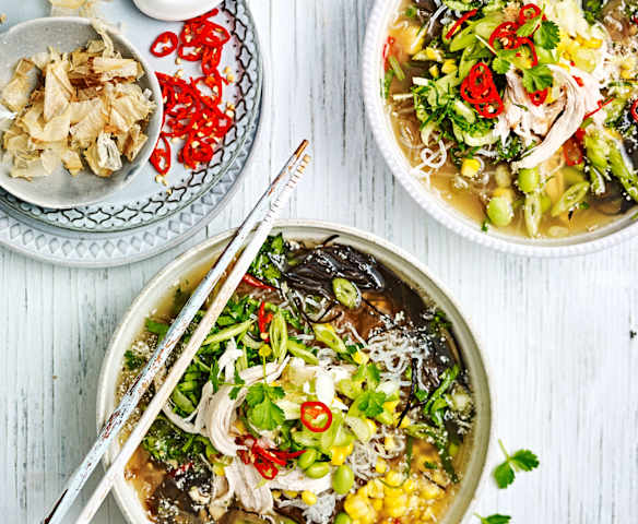 Miso chicken noodle soup (Diabetes)