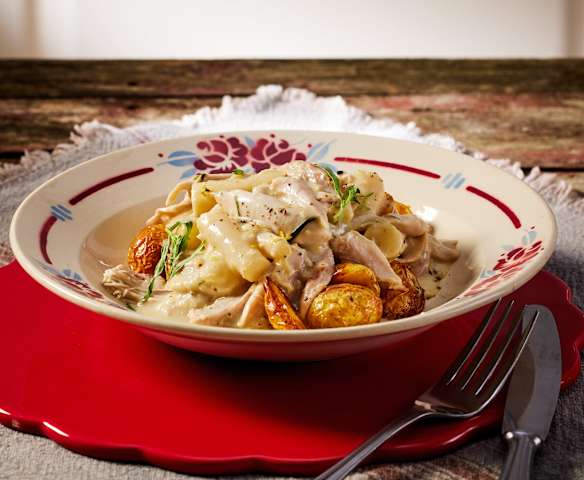 Geflügel-Ragout von der Keule