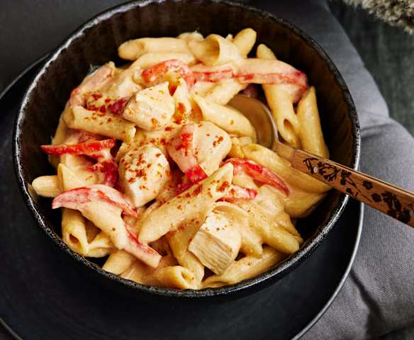 One-Pot-Hähnchen-Fajita-Pasta